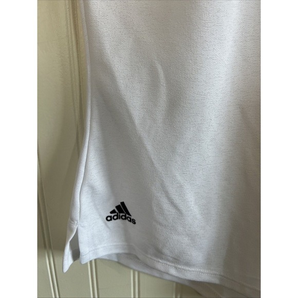 Adidas new with tag women's size large essential short sleeve crew white golf - Picture 3 of 10